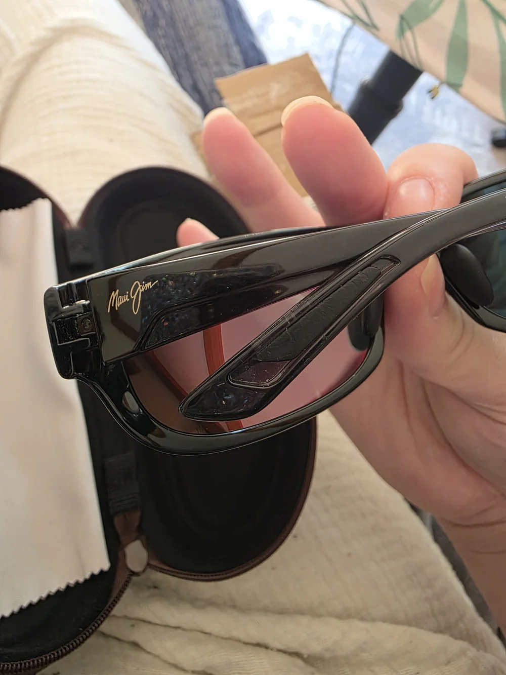 Maui Jim Twin Falls MJ417-02J Sunglasses NEW Frame Polarized Lenses Case Box